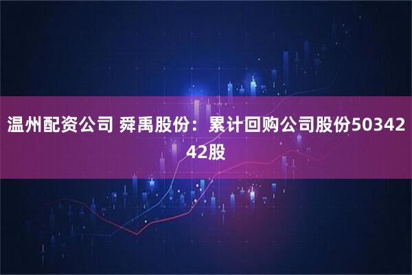 温州配资公司 舜禹股份：累计回购公司股份5034242股